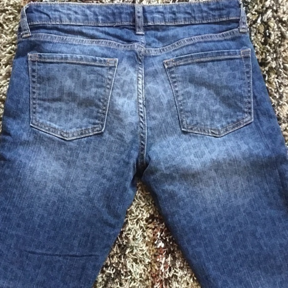 ๐ Gap animal leopard blue skinny Jeans๐ - Picture 5 of 6